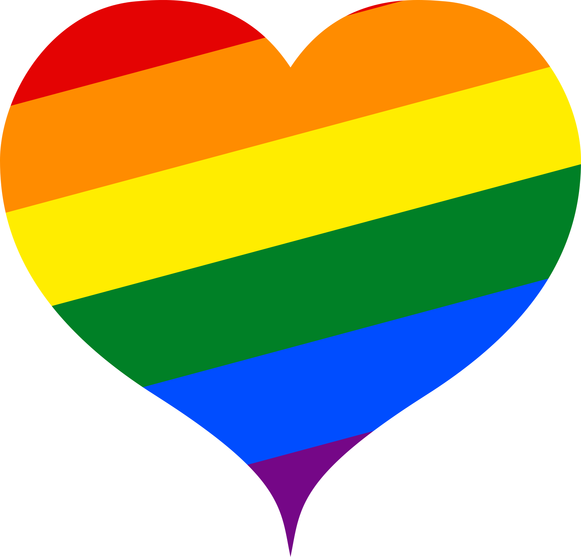Pride heart graphic.